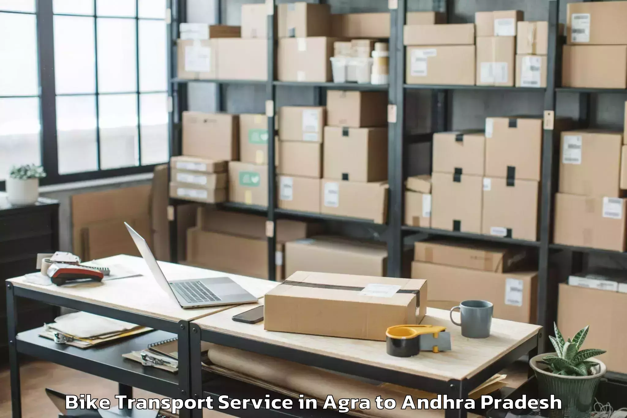 Leading Agra to Vijayawada Bike Transport Provider